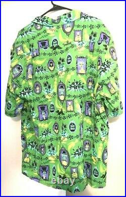 Shag Disneyland Haunted Mansion 40th Anniversary Tiki Shirt Green XL Le 999 Nwt