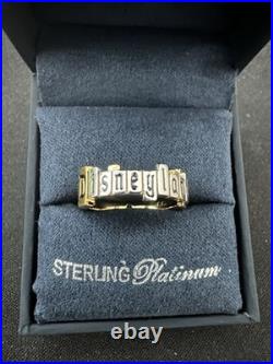 Size 7 Crislu Disneyland (2025) 70th Anniversary Silver & Gold Marquee Ring NIB