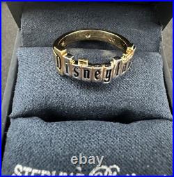 Size 7 Crislu Disneyland (2025) 70th Anniversary Silver & Gold Marquee Ring NIB
