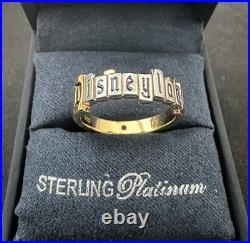 Size 7 Crislu Disneyland (2025) 70th Anniversary Silver & Gold Marquee Ring NIB