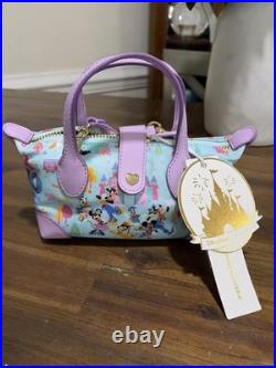 Stoney Clover Lane Disneyland 70th Anniversary Mini Blue Pouchette Crossbody Bag