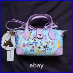Stoney Clover Lane Disneyland 70th Anniversary Mini Blue Pouchette Crossbody Bag