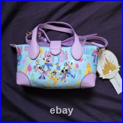 Stoney Clover Lane Disneyland 70th Anniversary Mini Blue Pouchette Crossbody Bag