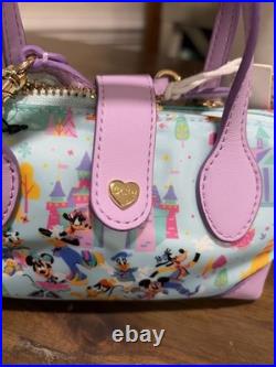 Stoney Clover Lane Disneyland 70th Anniversary Mini Blue Pouchette Crossbody Bag