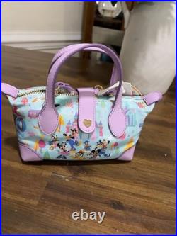 Stoney Clover Lane Disneyland 70th Anniversary Mini Blue Pouchette Crossbody Bag