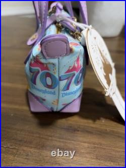Stoney Clover Lane Disneyland 70th Anniversary Mini Blue Pouchette Crossbody Bag