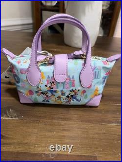 Stoney Clover Lane Disneyland 70th Anniversary Mini Blue Pouchette Crossbody Bag