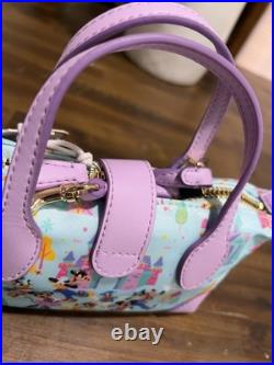 Stoney Clover Lane Disneyland 70th Anniversary Mini Blue Pouchette Crossbody Bag