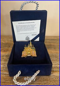 Swarovski Disneyland 50th Anniversary Sleeping Beauty Castle Brooch Pin49/300