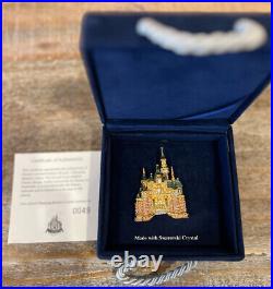 Swarovski Disneyland 50th Anniversary Sleeping Beauty Castle Brooch Pin49/300