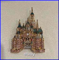 Swarovski Disneyland 50th Anniversary Sleeping Beauty Castle Brooch Pin49/300