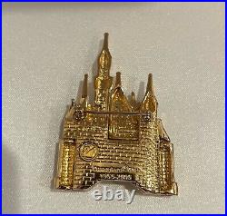 Swarovski Disneyland 50th Anniversary Sleeping Beauty Castle Brooch Pin49/300