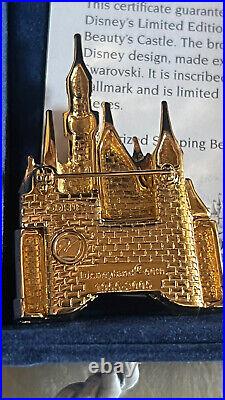 Swarovski Disneyland 50th Anniversary Sleeping Beauty Castle Brooch Pin49/300