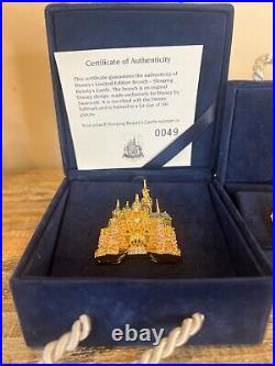 Swarovski Disneyland 50th Anniversary Sleeping Beauty Castle Brooch Pin49/300