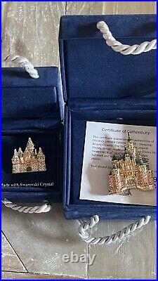 Swarovski Disneyland 50th Anniversary Sleeping Beauty Castle Brooch Pin49/300