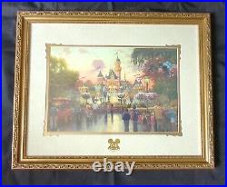 Thomas Kinkade Disneyland 50th Anniversary Framed Disney Print 16x20