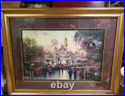 Thomas Kinkade Disneyland 50th Anniversary Gallery Proof G/P 18 x 27