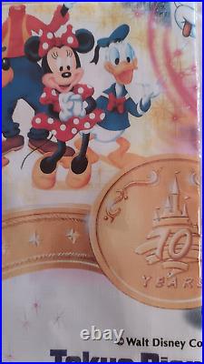Tokyo Disney Disneyland 10 Year Anniversary Celeb Handherchief Characters Parade