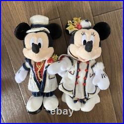 Tokyo Disney Resort Mickey Minnie Plush Keychain Badge 2018 35th Anniversary
