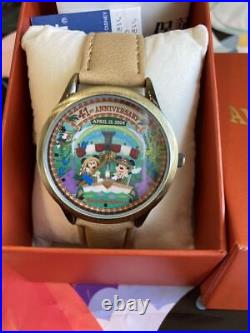 Tokyo Disney land 41st Anniversary Jungle Cruise Mickey Minnie Wrist Watch withBox