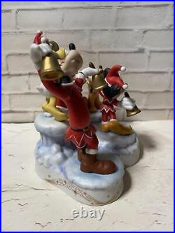 Tokyo Disneyland 15Th Anniversary Christmas Fantasy 1998 Figurine Ceramic Mickey