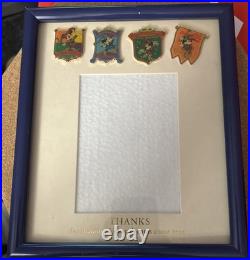 Tokyo Disneyland 15th Anniversary Cast Exclusive Pin set and frame