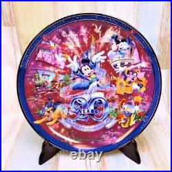 Tokyo Disneyland 20th Anniversary Decorative Plate Cinderella Castle Mickey TDL