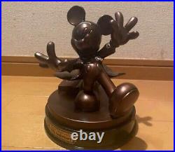 Tokyo Disneyland 20th Anniversary Mickey Mouse Bronze Statue Figure From Japan