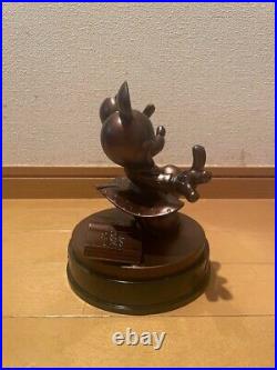 Tokyo Disneyland 20th Anniversary Mickey Mouse Bronze Statue Figure From Japan