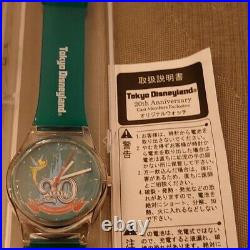 Tokyo Disneyland 20th Anniversary Wristwatch Unused Cute