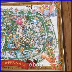 Tokyo Disneyland 30Th Anniversary Map Poster limited 73 x 52 cm FS JAPAN