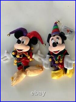 Tokyo Disneyland Mickey Jester Minnie Sorcerer 15 Years Anniversary Plushes