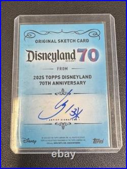 Topps 2025 Disneyland 70th Anniversary Big Thunder Mountain Railroad Sketch Card