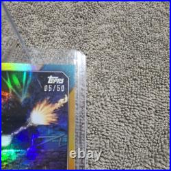 Topps Disneyland 70th Anniversary Bret Iwan (Mickey Mouse) Autograph Card 05/50