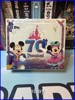 Topps Disneyland 70th Anniversary PARK EXCLUSIVE! Hobby Box Purple Glitter