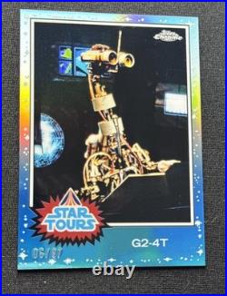 Topps Disneyland 70th Anniversary RX-24 Star Tours Chrome SSP 05/87 #77ST-5