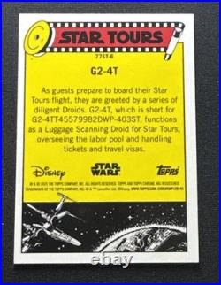 Topps Disneyland 70th Anniversary RX-24 Star Tours Chrome SSP 05/87 #77ST-5