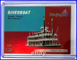Topps Disneyland 70th Anniversary Riverboat 1954 DISNEY ATTRACTION RED CARD /5
