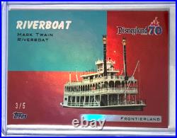 Topps Disneyland 70th Anniversary Riverboat 1954 DISNEY ATTRACTION RED CARD /5