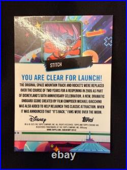 Topps Disneyland 70th Anniversary Tomorrowland Cosmic Chrome Stitch TCC-11 41/77