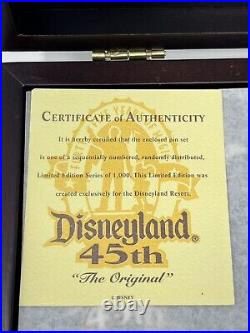 VTG Disneyland Park Pin 45th Anniversary Pin Set Limited Edition Only 1000 Made