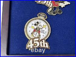 VTG Disneyland Park Pin 45th Anniversary Pin Set Limited Edition Only 1000 Made