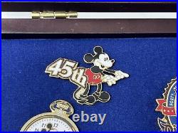 VTG Disneyland Park Pin 45th Anniversary Pin Set Limited Edition Only 1000 Made