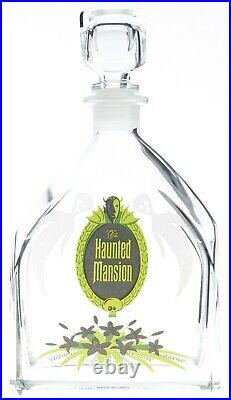 Very Rare Disney's Haunted Mansion Glass Decanter by Shag Italy Disneyland 50th