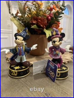 Very Rare Disneyland Paris 20th Anniversary Mickey & Minnie Figurine, NWT