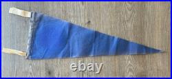 Vintage 1965 Disneyland 10th Anniversary Felt Pennant 24 Walt Disney