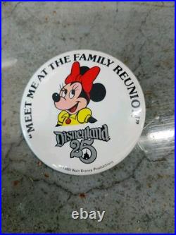 Vintage 1980 Disneyland 25th Anniversary Private Pop-Up Invitation and Pin