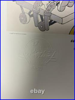 Vintage 1988 Disneyland Mickey Mouse 60th Anniversary Poster Thanks Mickey