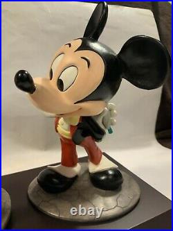 Vintage Disney Mickey Minnie Mouse Figure Disneyland 40th Anniversary Signed