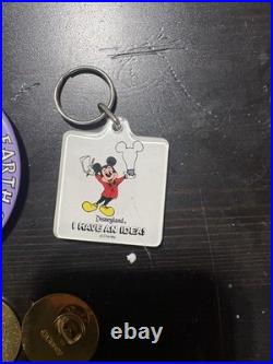 Vintage Disneyland Cast Member Lot Norman Name Tag Holiday Pins 1987-1993 Coin